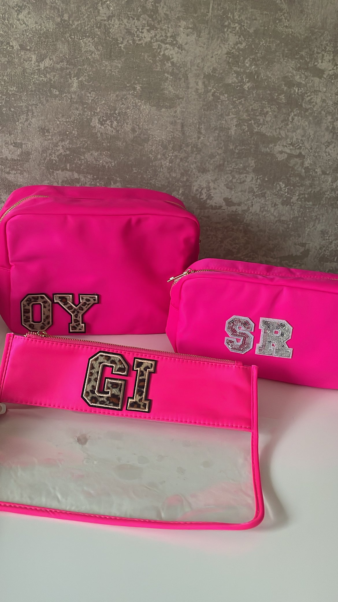 Hot pink bag pouch -(14 day pre order)